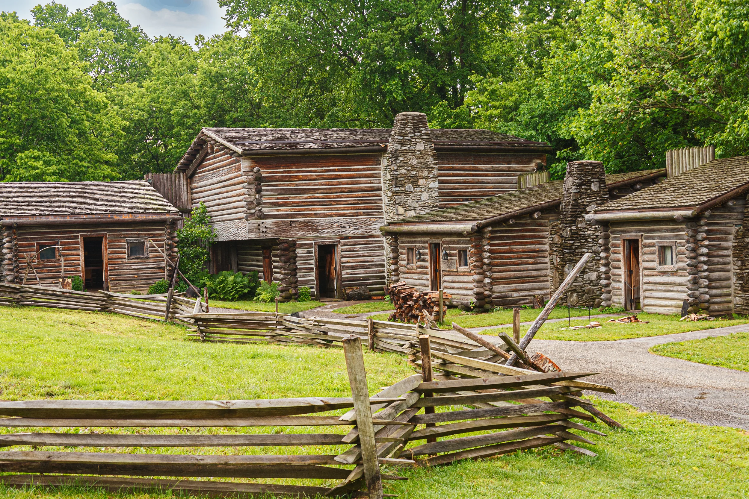Kentucky historical state park of Fort Boonesborough