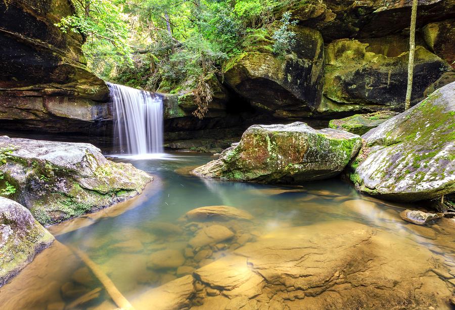 Hiking in the Daniel Boone National Forest in Kentucky