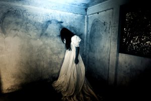 Ghost lady in Haunted House